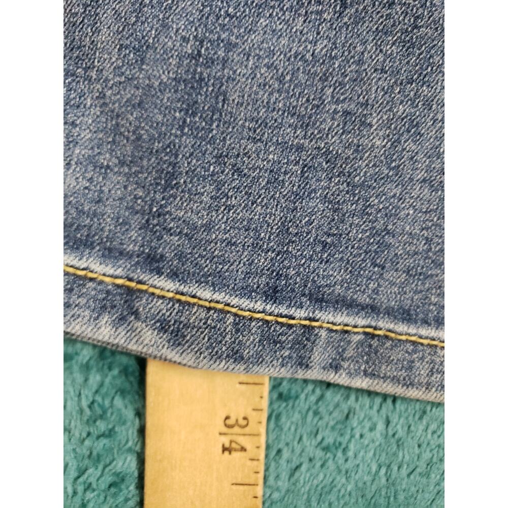 Mossimo Jeans Size 6 Long Women Blue Denim Stretch Pants Mid Rise Straight - Picture 8 of 12